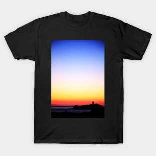 Godrevy Lighthouse, Cornwall, Cornish Sunset T-Shirt